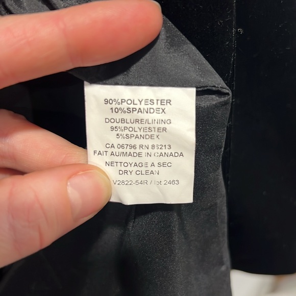 Black Velour Blazer | Tristan & Iseut | XL - Picture 8 of 10